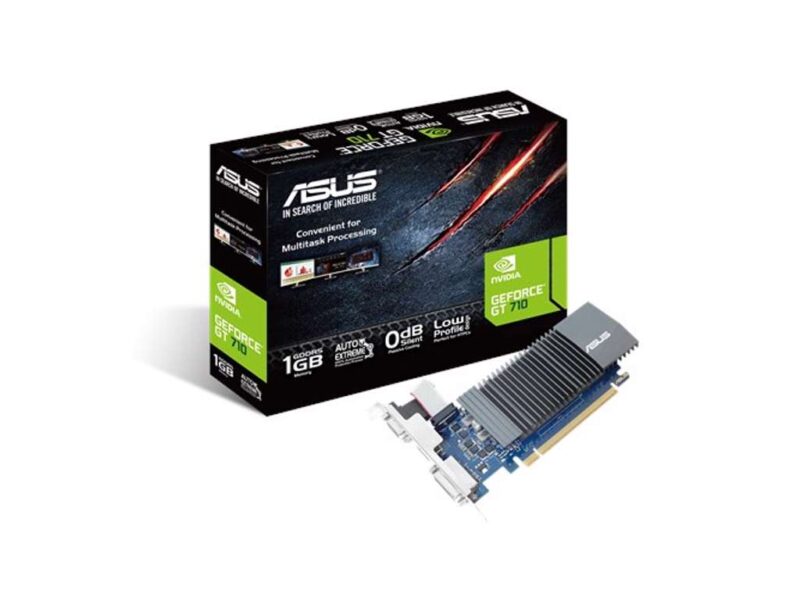 Grafikkort ASUS GT710-SL-1GD5 GeForce - GT 710, PCI Express 2.0, 1GB GDDR5 - DVI-D, VGA, HDMI