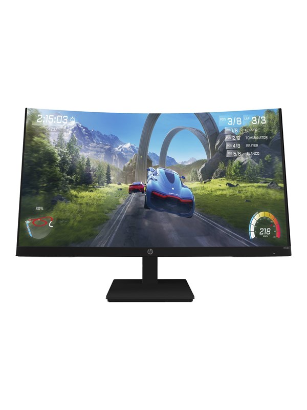 HP 31" Skærm X32c Gaming Monitor - Black - 1 ms AMD FreeSync Premium