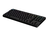 Logitech G Pro Mechanical Gaming Keyboard - Tastatur - bagbelyst - USB - US International - tastkontakt: GX Blue Clicky - sort