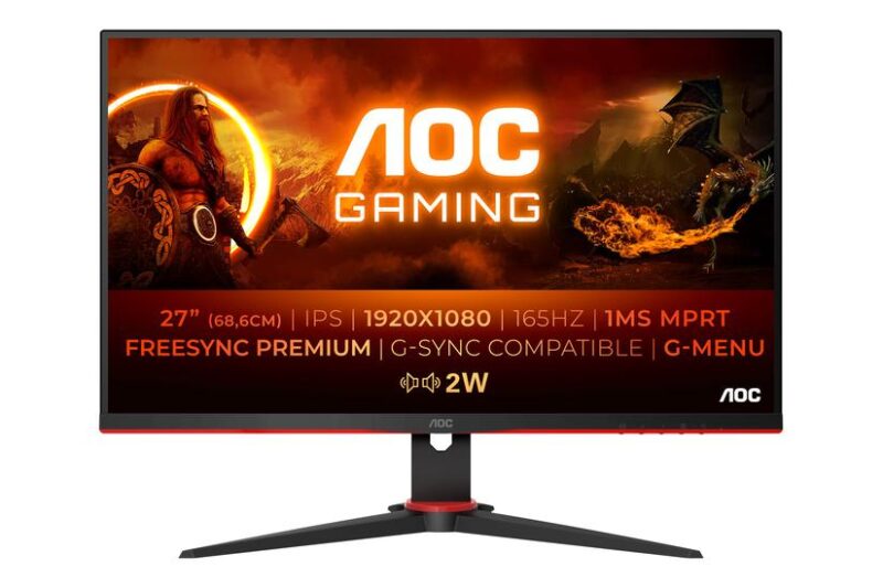 AOC Gaming 27G2SPAE/BK Gamer skærm 27" IPS 165 Hz 1ms