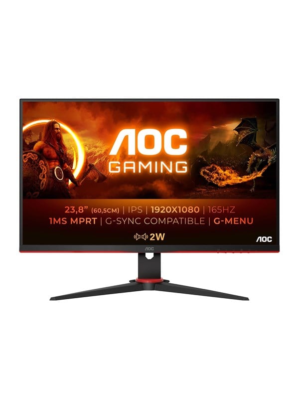 24" AOC Gaming 24G2SPU/BK - 1920x1080 - 165Hz - IPS - USB HUB