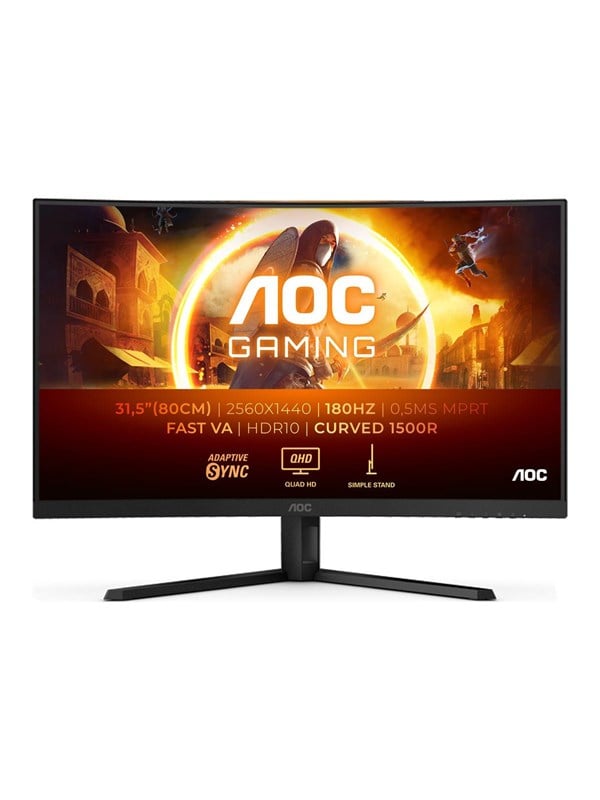 32" AOC Gaming CQ32G4VE - 2560x1440 - 180Hz - Fast VA - HDR10