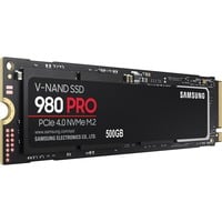 980 PRO M.2 500 GB PCI Express 4.0 V-NAND MLC NVMe, Solid state-drev