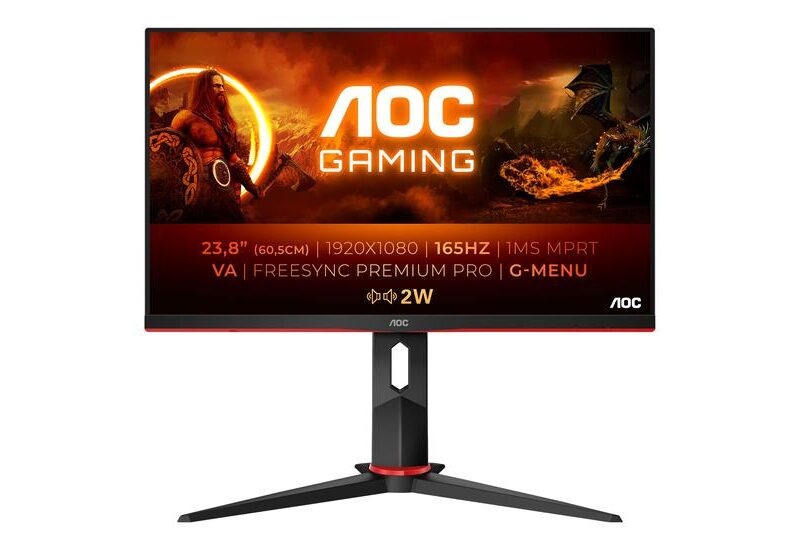 AOC Gaming 24G2SAE/BK Gamer skærm - WLED 24" 165Hz ,1ms