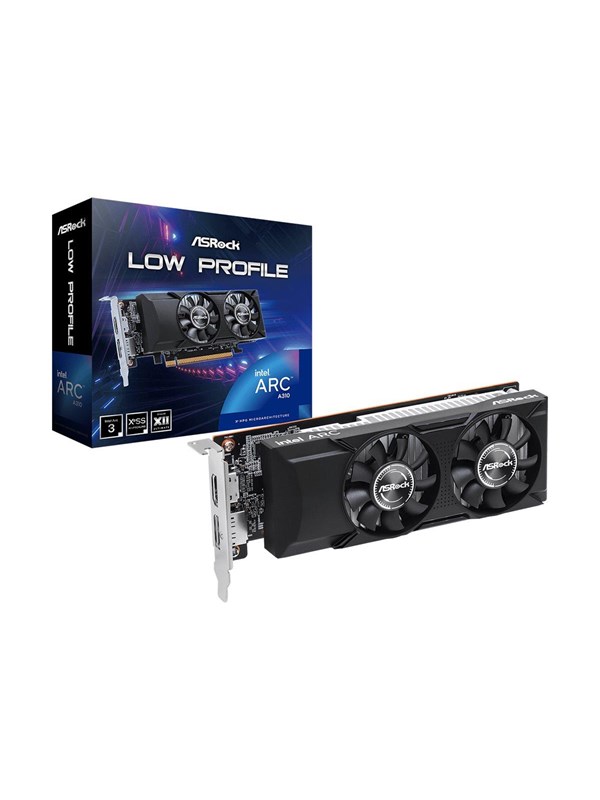 ASRock Arc A310 Low Profile - 4GB GDDR6 RAM - Grafikkort