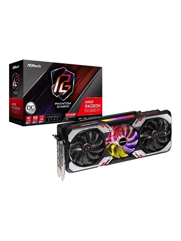 ASRock Radeon RX 6800 XT Phantom Gaming OC - 16GB GDDR6 RAM - Grafikkort