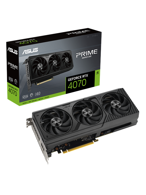 ASUS GeForce RTX 4070 Prime - 12GB GDDR6X RAM - Grafikkort