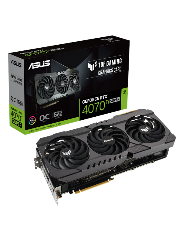 ASUS GeForce RTX 4070 Ti SUPER TUF OG OC - 16GB GDDR6X RAM - Grafikkort