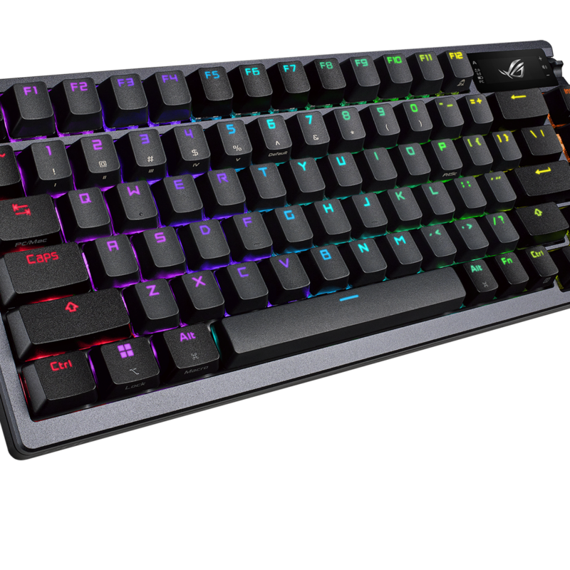 ASUS ROG AZOTH 75% Wireless DIY Custom RGB Gaming Keyboard, NX Red Switches, OLED Display, PBT Keyca