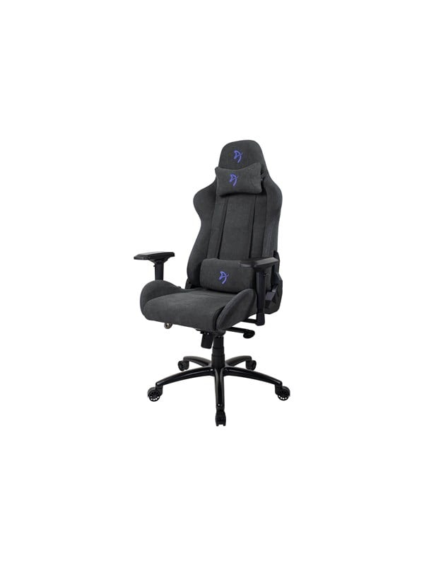 Arozzi Verona Signature Soft Fabric - chair - fabric cold molded foam - black blue Kontor Stol - Cold molded foam - Op til 130 kg