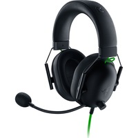 Blackshark V2 X Headset 3,5 mm stik Sort, Grøn, Gaming headset