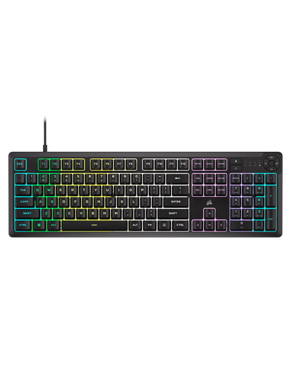 Corsair K55 CORE RGB - Gaming Tastatur - Amerikansk engelsk - Sort