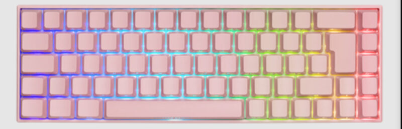 DELTACO GAMING PK95 Tastatur Mekanisk RGB Trådløs Kabling Nordisk