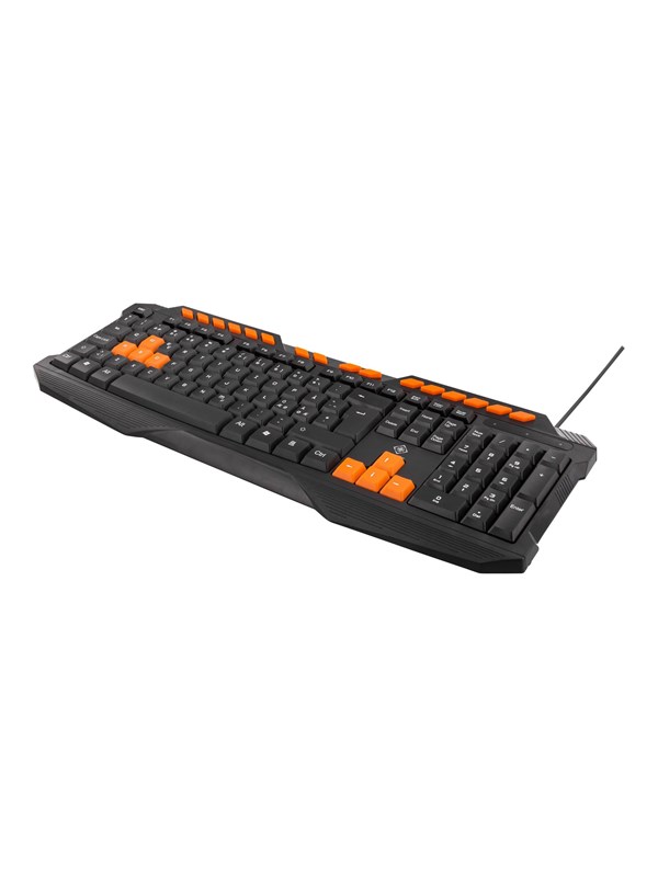 Deltaco GAMING - Gaming Tastatur - Nordisk - Orange