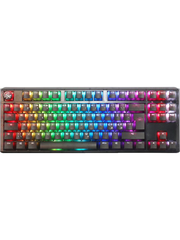 Ducky One 3 - Aura Black Nordic - TKL - Cherry Blu - Gaming Tastatur - Nordisk - Sort