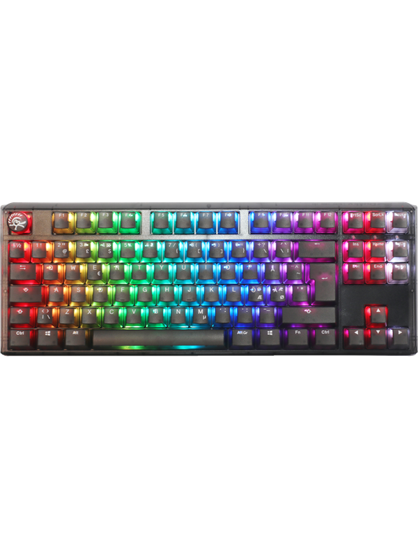 Ducky One 3 - Aura Black Nordic - TKL - Cherry Sil - Gaming Tastatur - Nordisk - Sort