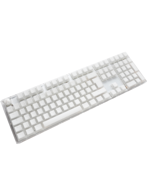 Ducky One 3 - Aura White Nordic - Fullsize - Cherry Blue - RGB - ND - Gaming Tastatur - Nordisk - Hvid