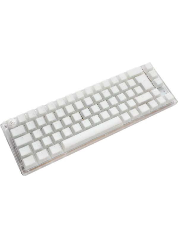 Ducky One 3 - Aura White Nordic - SF 65% - Cherry Brown - RGB - ND - Gaming Tastatur - Nordisk - Hvid