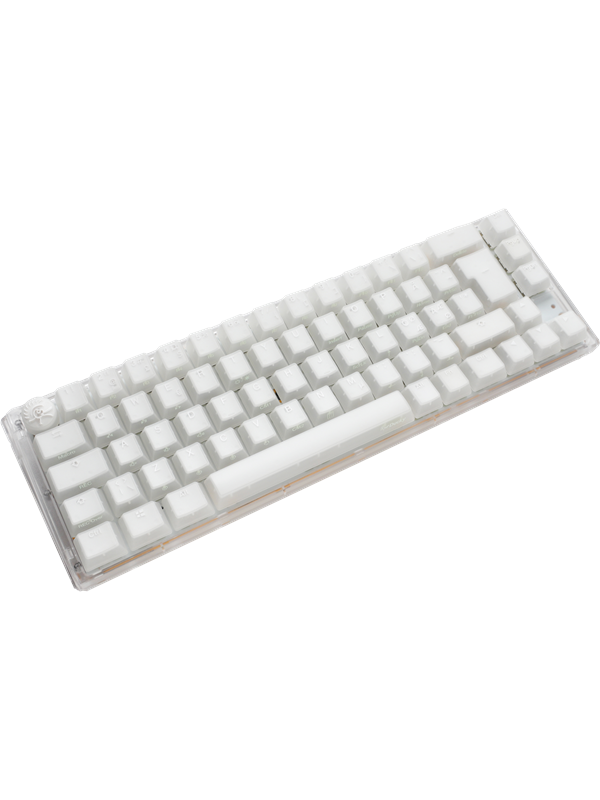 Ducky One 3 - Aura White Nordic - SF 65% - Gateron Baby Kangaroo - RGB - ND - Gaming Tastatur - Nordisk - Hvid