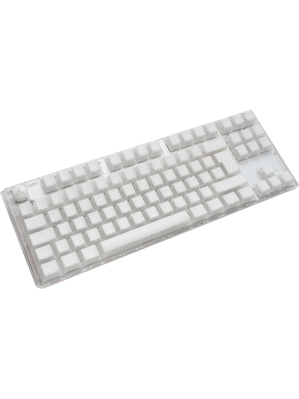 Ducky One 3 - Aura White Nordic - TKL - Cherry Blue - RGB - ND - Gaming Tastatur - Nordisk - Hvid