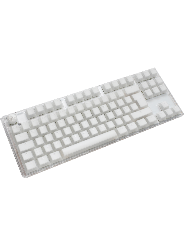 Ducky One 3 - Aura White Nordic - TKL - Cherry Silent Red - RGB - ND - Gaming Tastatur - Nordisk - Hvid