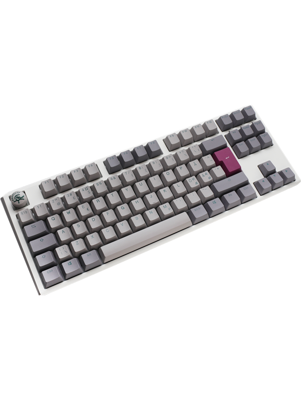 Ducky One 3 - Mist Nordic - TKL - Cherry Blue - RGB - ND - Gaming Tastatur - Nordisk - Grå