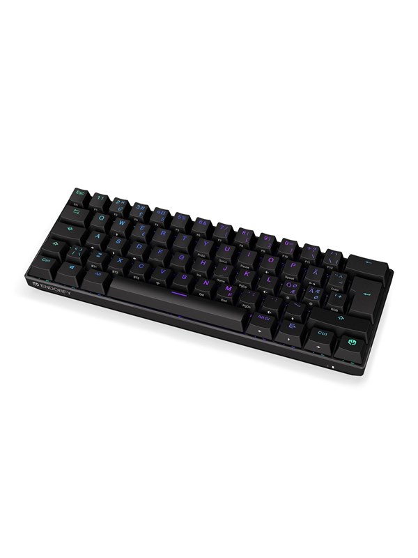 ENDORFY Thock 60% - Wireless - Kailh Box Red - Gaming Tastatur - Uden Numpad - Nordisk - Sort