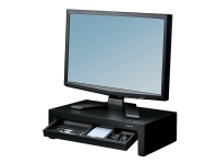 Fellowes Designer Suites Monitor Riser - Højdejusterbar monitorstand - sort, pære