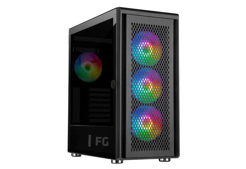 Føniks Bushido IV Færdigsamlet Gamer Computer - AMD Ryzen 5 7500F - Vandkøler - 16GB DDR5 - RTX 4070 12GB - 1TB SSD M.2 - Windows 11 installeret og køreklar