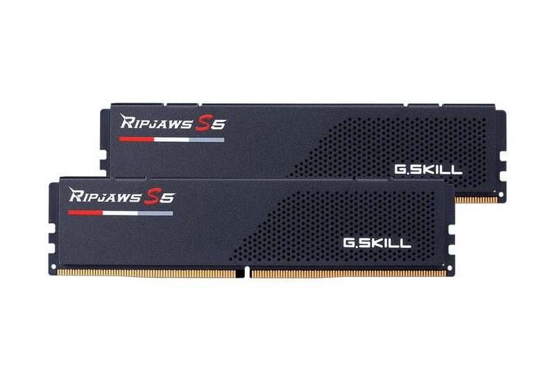 G.Skill Ripjaws S5 - 64GB:2x32GB - DDR5 RAM - 6800MHz - DIMM 288-PIN lav profil - On-die ECC - CL34