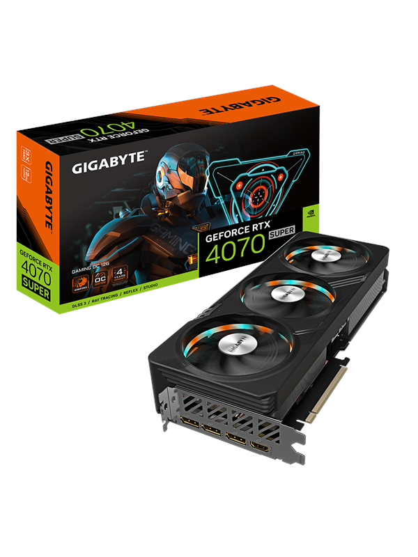 GIGABYTE GeForce RTX 4070 SUPER GAMING OC - 12GB GDDR6X RAM - Grafikkort