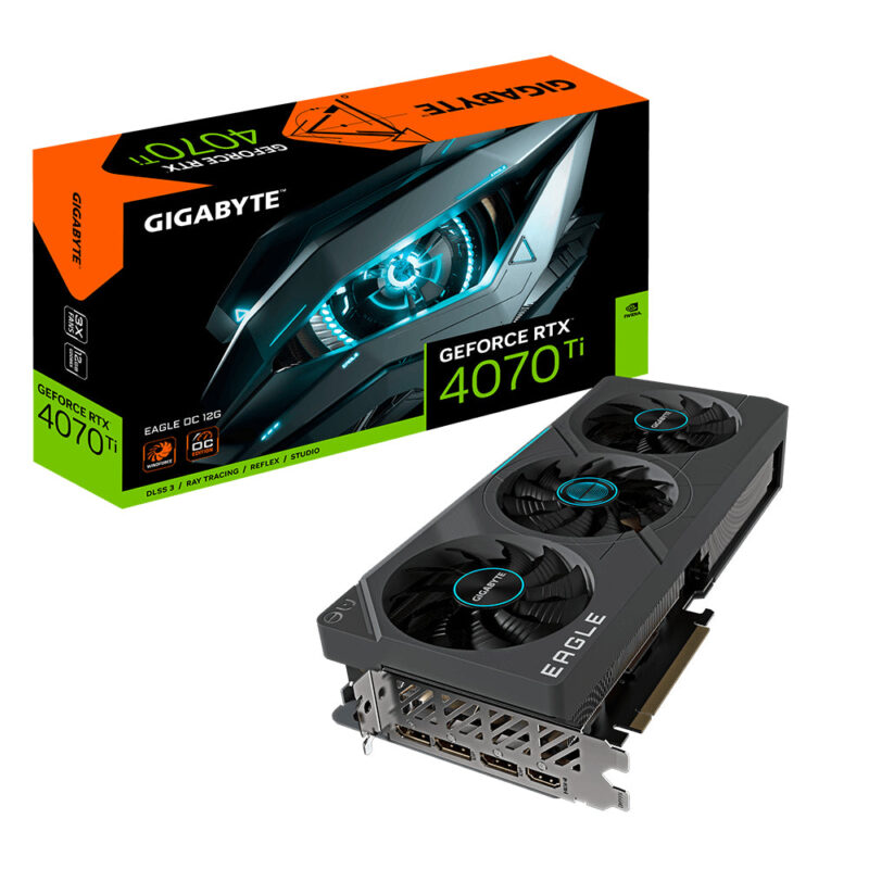 GIGABYTE GeForce RTX 4070 Ti EAGLE OC - 12GB GDDR6X RAM - Grafikkort