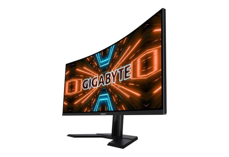 Gigabyte G34WQC A skærm - Kantbelyst LED - 34" - AMD FreeSync Premium - VA - 1ms - QHD 3440x1440 ved 144Hz