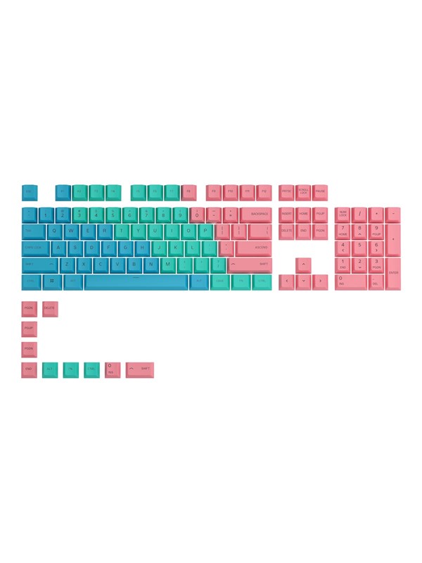 Glorious GPBT Keycaps - Pastel - 115 PBT keycaps - US (ANSI) - Keycaps - Amerikansk engelsk - Grøn