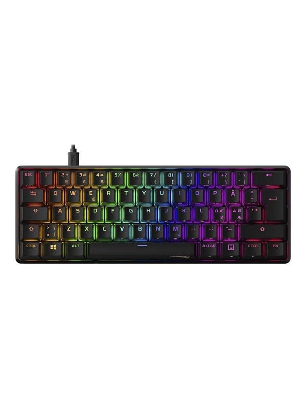 HyperX Alloy Origins 60 - Red - ND - Gaming Tastatur - Nordisk - Sort