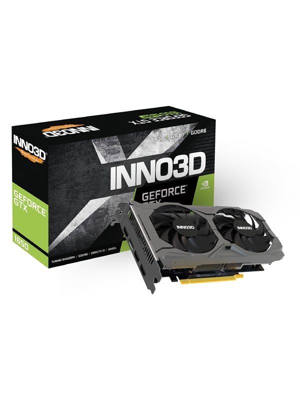 Inno3D GeForce GTX 1650 Twin X2 OC V3 - 4GB GDDR6 RAM - Grafikkort