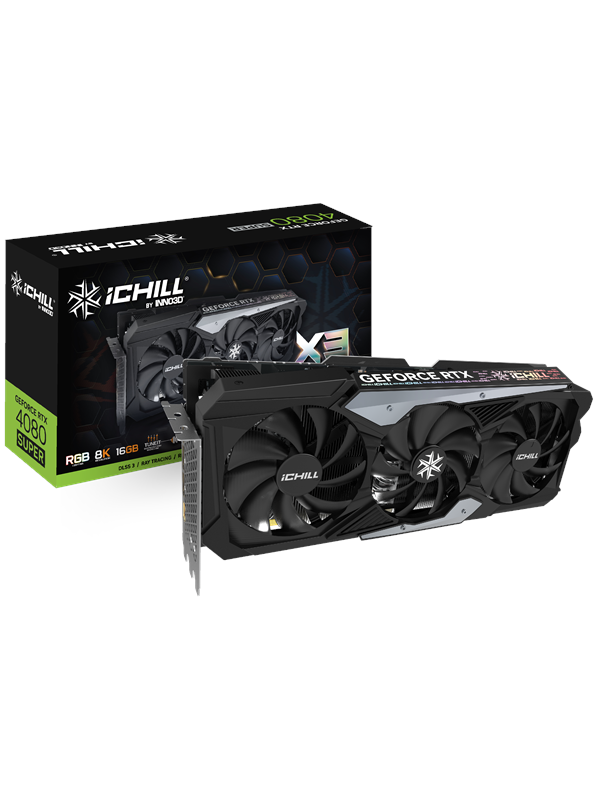 Inno3D GeForce RTX 4080 SUPER iCHILL X3 - 16GB GDDR6X RAM - Grafikkort