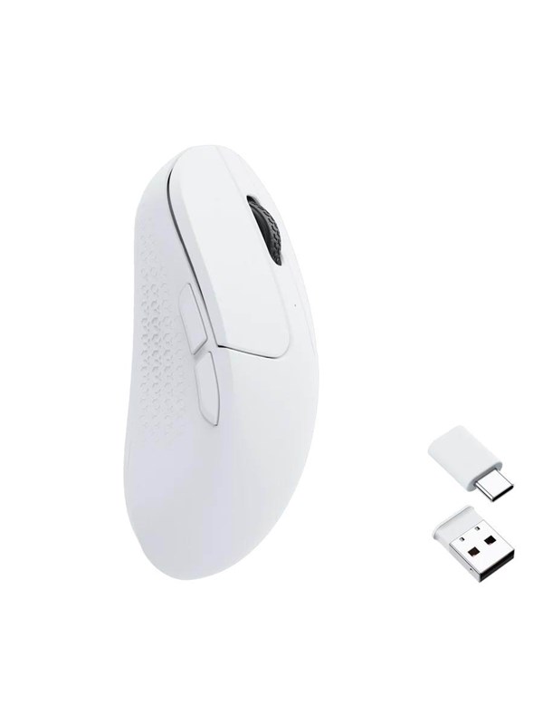 Keychron M3 Mini Wireless 4K - Gaming Mus - Optisk - 5 knapper - Hvid