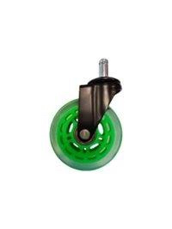 LC Power - caster - green transparent (pack of 5)