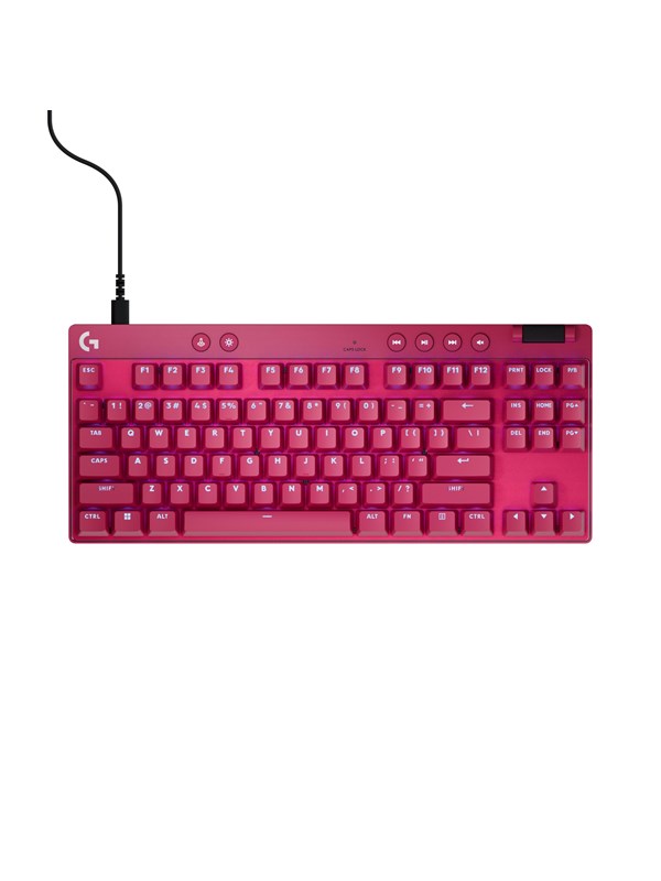 Logitech G PRO X TKL LIGHTSPEED - Logitech Magnetic Analog - Linear - Gaming Tastatur - Uden Numpad - Nordisk - Rød