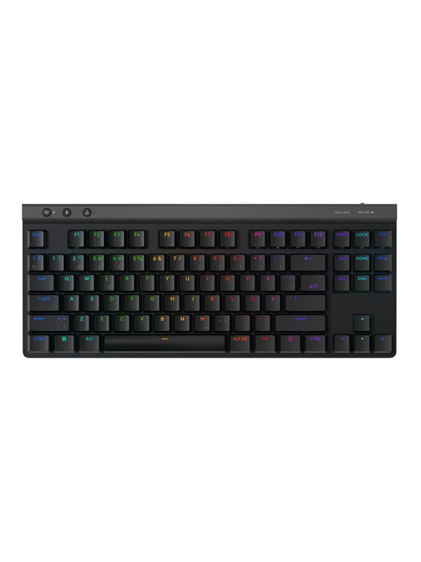 Logitech G515 LIGHTSPEED TKL - Linear - Black - Gaming Tastatur - Uden Numpad - Nordisk - Sort