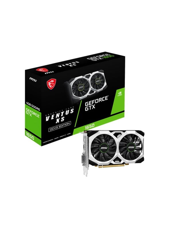 MSI GeForce GTX 1650 VENTUS XS OC - 4GB GDDR6 RAM - Grafikkort