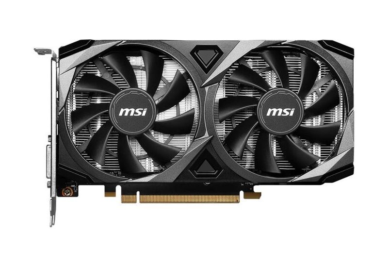 MSI GeForce RTX 3050 VENTUS 2X XS 8G OC Grafikkort - 8GB GDDR6 - NVIDIA RTX 3050 - PCI Express 4.0 x8