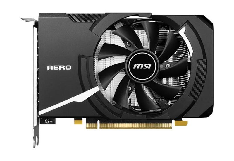 MSI GeForce RTX 4060 AERO ITX 8G OC Grafikkort - 8GB GDDR6 - NVIDIA RTX 4060 - PCI Express 4.0 x8