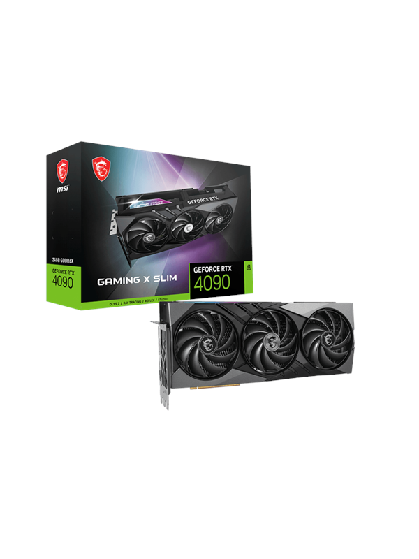 MSI GeForce RTX 4090 GAMING X SLIM - 24GB GDDR6X RAM - Grafikkort