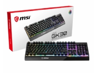 MSI S11-04BE211-CLA, Ledningsført, USB, Mekanisk, QWERTY, RGB LED, Sort, Belgium