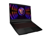 MSI Thin GF63 12UC-1647NEU - Intel Core i5 - 12450H / op til 4.4 GHz - Win 11 Home - GF RTX 3050 - 8 GB RAM - 512 GB SSD NVMe - 15.6 1920 x 1080 (Full HD) @ 144 Hz - Gigabit Ethernet - Wi-Fi 6E, Bluetooth - sort