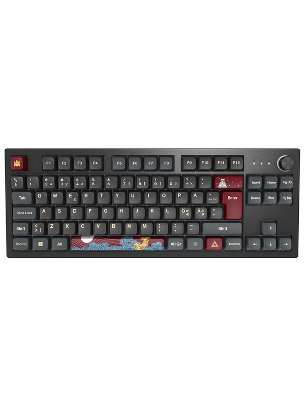 Montech MKey TKL Darkness - Gateron G Pro 2.0 Brown - Gaming Tastatur - Uden Numpad - Nordisk - Sort