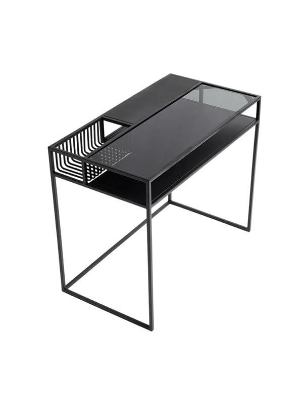 Muubs - Desk Denver - Black w/black glass Gamer Bord