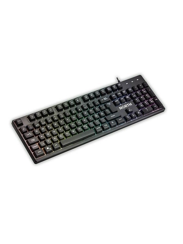 NORTH Gaming Keyboard K100 RGB - Gaming Tastatur - Blå